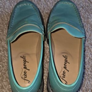 Free People Turquoise Flats